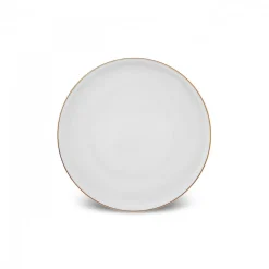 Karaca Stream Bone China Belinda 24-Piece Dinner Set for 6 People, Gold