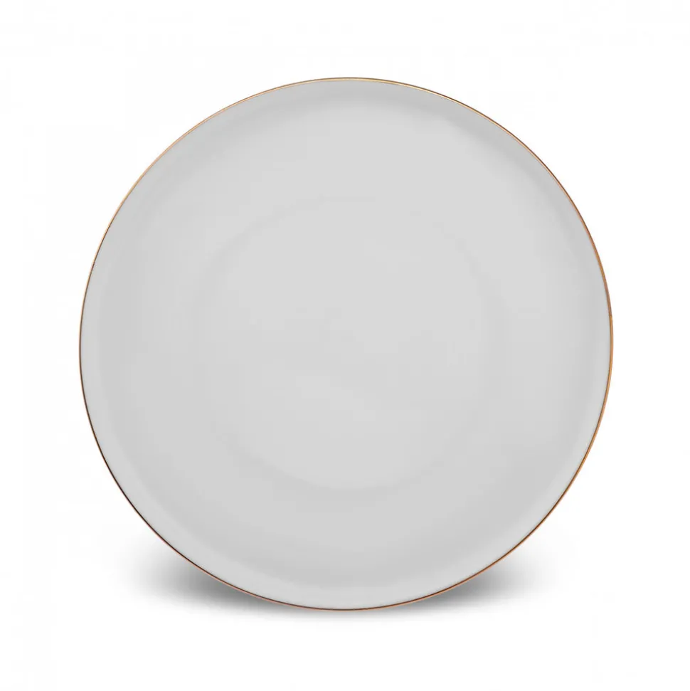 Karaca Stream Bone China Belinda 24-Piece Dinner Set for 6 People, Gold