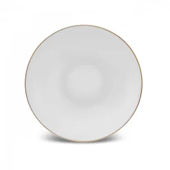 Karaca Stream Bone China Belinda 24-Piece Dinner Set for 6 People, Gold