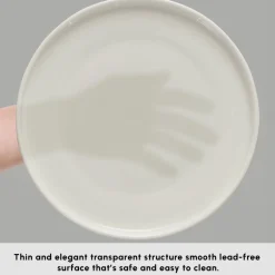 Karaca Stream Bone China Felix XL 18-Piece China Dinner Set for 6 People, White