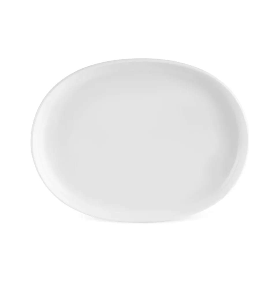 Karaca Stream Bone China Hole 34-Piece Serveware Set for 6 People, White