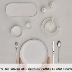 Karaca Stream Pure Favaro 38-Piece Serveware Set for 6 People, White