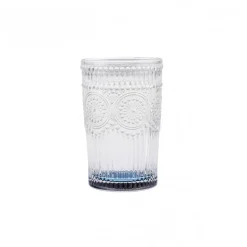 Karaca Sunflower Glass Highball Glass, 332ml, Transparent Blue