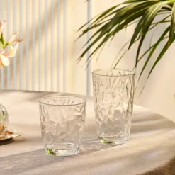 Karaca Terre Tumbler Glass, 370ml, Transparent