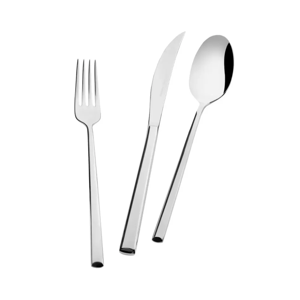 Karaca Tivoli 28-Piece Stainless Steel Cutlery Set for 4 People, Silver