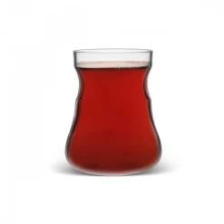 Karaca Touch Glass Turkish Tea Glass, 155ml, Transparent