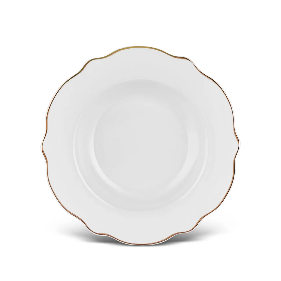 Karaca Vera 25-Piece Porcelain Tea & Coffee Cup Set, Gold