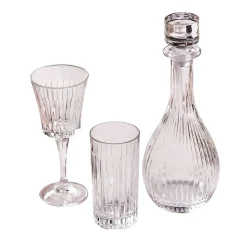 Karaca Verona 25 Piece Glass Set for 12 People, Transparent