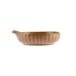 Karaca Vintage Stoneware Sauce Bowl, 8cm, Brown