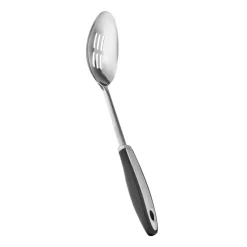 Karaca Viona Stainless Steel Slotted Serving Spoon, 33cm, Grey