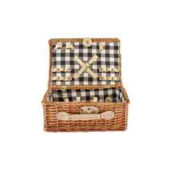 Karaca Wicker Picnic Basket, 40cm, Brown Multi