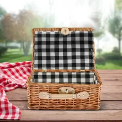 Karaca Wicker Picnic Basket, 40cm, Brown Multi