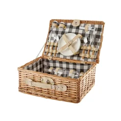 Karaca Wicker Picnic Basket, 40cm, Brown Multi
