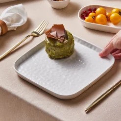 Karaca x by Refika Bembeyaz Bone China Dessert/Side Plate, 22cm, White