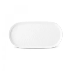 Karaca x by Refika Bembeyaz Bone China Oval Serving Platter, 34cm, White