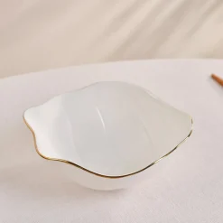 Karaca X Müge Anlı Bone China Bowl, Gold White
