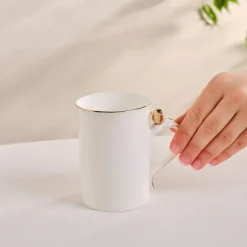 Karaca X Müge Anlı Bone China Mug, Gold White