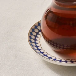 Karaca x Refika'dan Tatlıcan Porcelain Tea Plate, Blue White