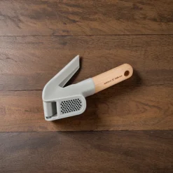 Karaca x Refika Garlic Crusher with Wooden Handled, Gray