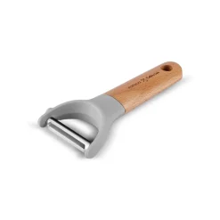 Karaca x Refika Side Peeler with Wooden Handle, Gray