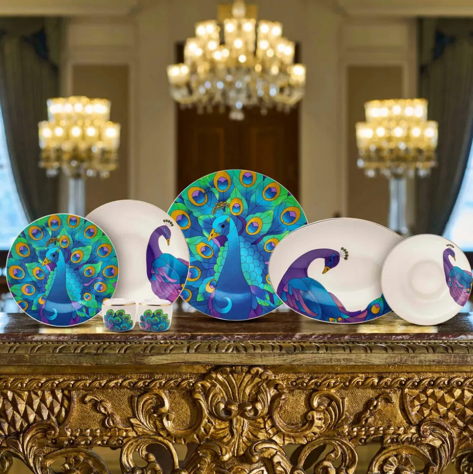 Karaca X The Shop Çırağan Palace 28-Piece Fine Pearl Dinner Set for 6 People, Multi