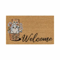 Kasmir Rugs Cat Welcome Coco Door Mat, 40cmx60cm, Multi