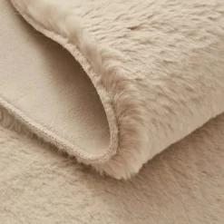 Kasmir Rugs 7/24 Premium Faux Fur Rug, 80cmx150cm, Beige