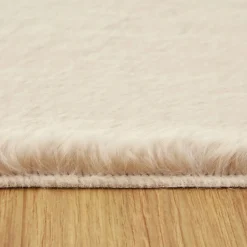 Kasmir Rugs 7/24 Premium Faux Fur Rug, 80cmx150cm, Beige