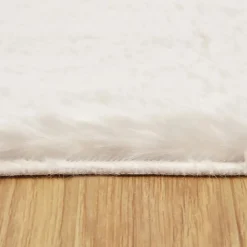 Kasmir Rugs 7/24 Premium Faux Fur Rug, 70cmx100cm, White