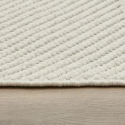 Kasmir Rugs 7/24 Scandinavian Clara Rug, 80cmx150cm, White