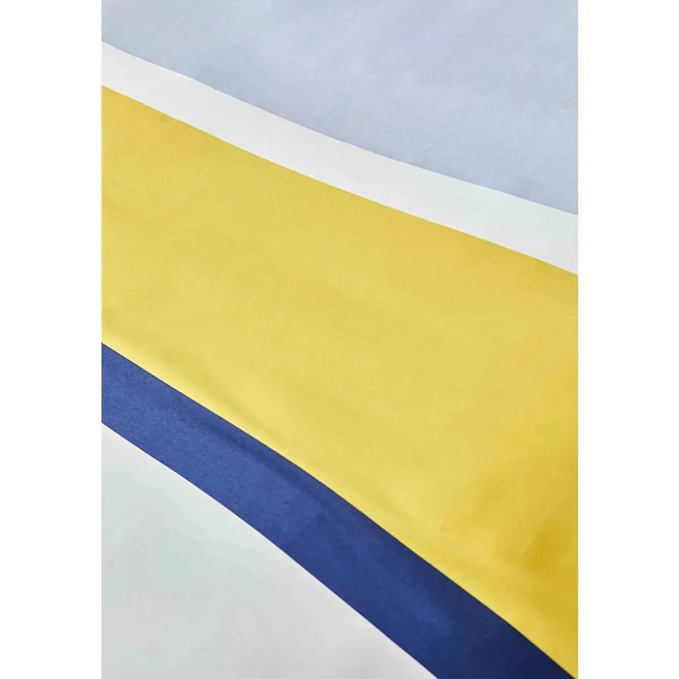 Nautica Home Bold 100% Cotton Duvet Cover Set, Super King, 260cmx220cm, Yellow Multi