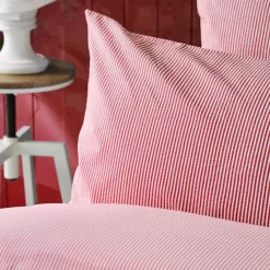 Nautica Home Darya 100% Turkish Cotton Duvet Cover Set, Double, 200cmx200cm, Red