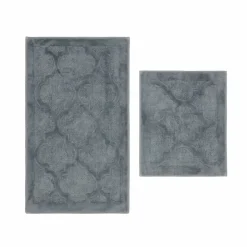 Nautica Home Katy 2-Piece Bath Mat, Grey