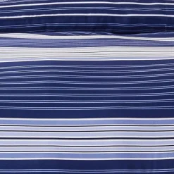 Nautica Home Moby 100% Turkish Cotton Duvet Cover Set, Double, 200cmx200cm, Navy Blue Multi