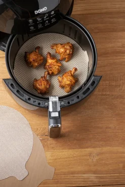 Nostik 2-Piece Round Air Fryer Liner, Brown