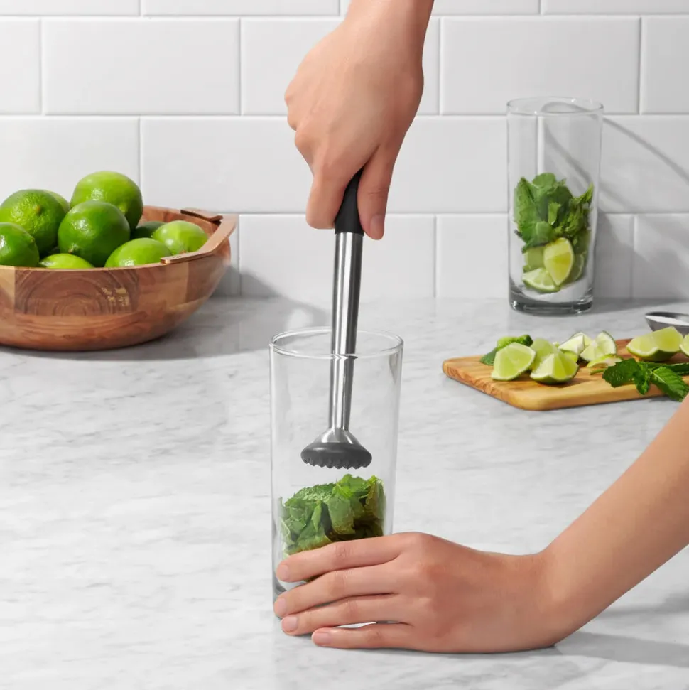 Oxo SteeL Muddler, Transparent