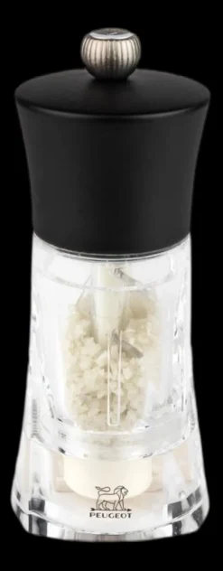 Peugeot Oléron Matte Black Salt Grinder, 14cm, Matte Black