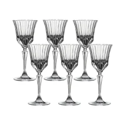 Rcr Adagio 6-Piece Wine Glass Set, 280ml, Transparent