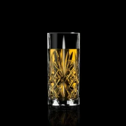 Rcr Melodia 6-Piece Highball Glass Set, 360ml, Transparent