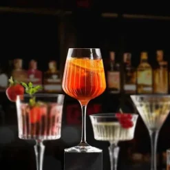Rcr 6-Piece Timeless Spritz Wine Glass Set, 490ml, Transparent