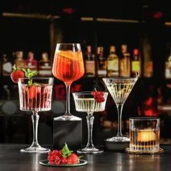 Rcr Timeless 6-Piece Champagne Glass Set, 260ml, Transparent