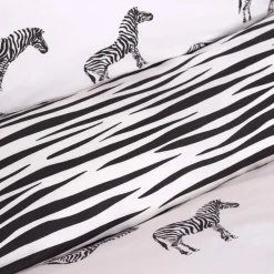 Sarah Anderson Zebra 100% Turkish Cotton Duvet Cover Set, Double, Multi