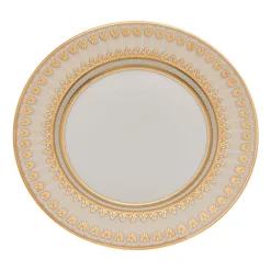 Weimar Joanna Of Bavaria 63-Piece Fine Bone China Dinner Set for 12 People, White Gold