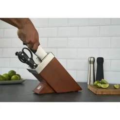 Zwilling Gourmet 7 Piece Knife Block Set with KiS technology, Black