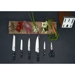 Zwilling Gourmet 7 Piece Knife Block Set with KiS technology, Black