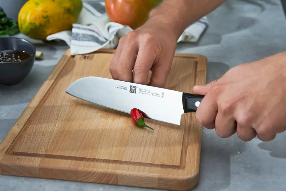 Zwilling Twin P. Santoku Knife, 18cm, Grey